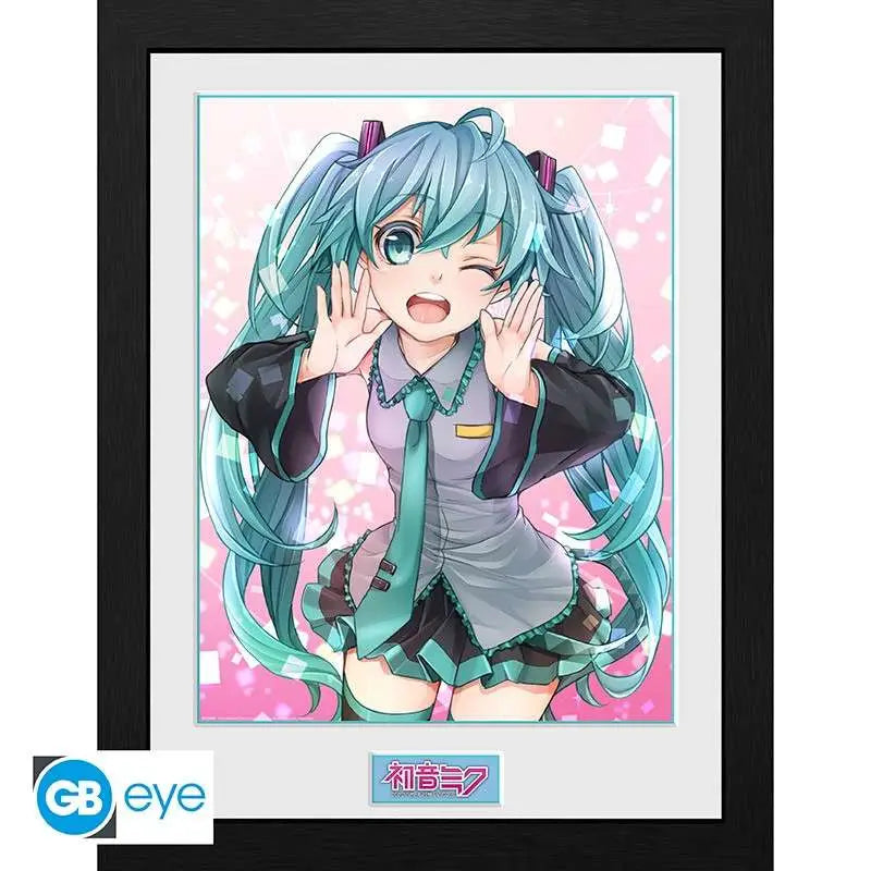 HATSUNE MIKU WINK FRAMED PRINT