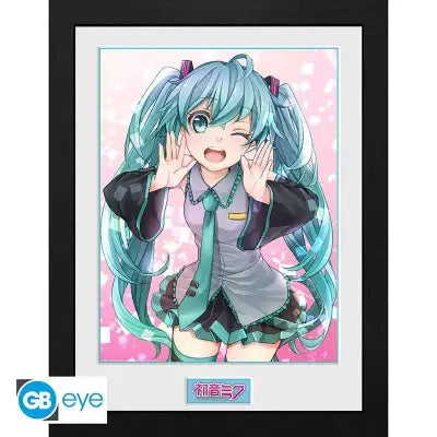 HATSUNE MIKU WINK FRAMED PRINT