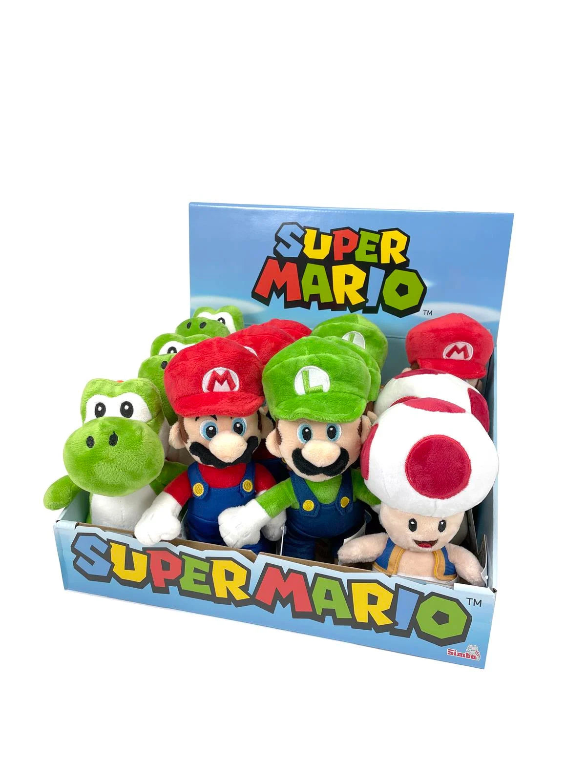 SUPER MARIO - Display of 12 Plushs 20cm - 4 Models