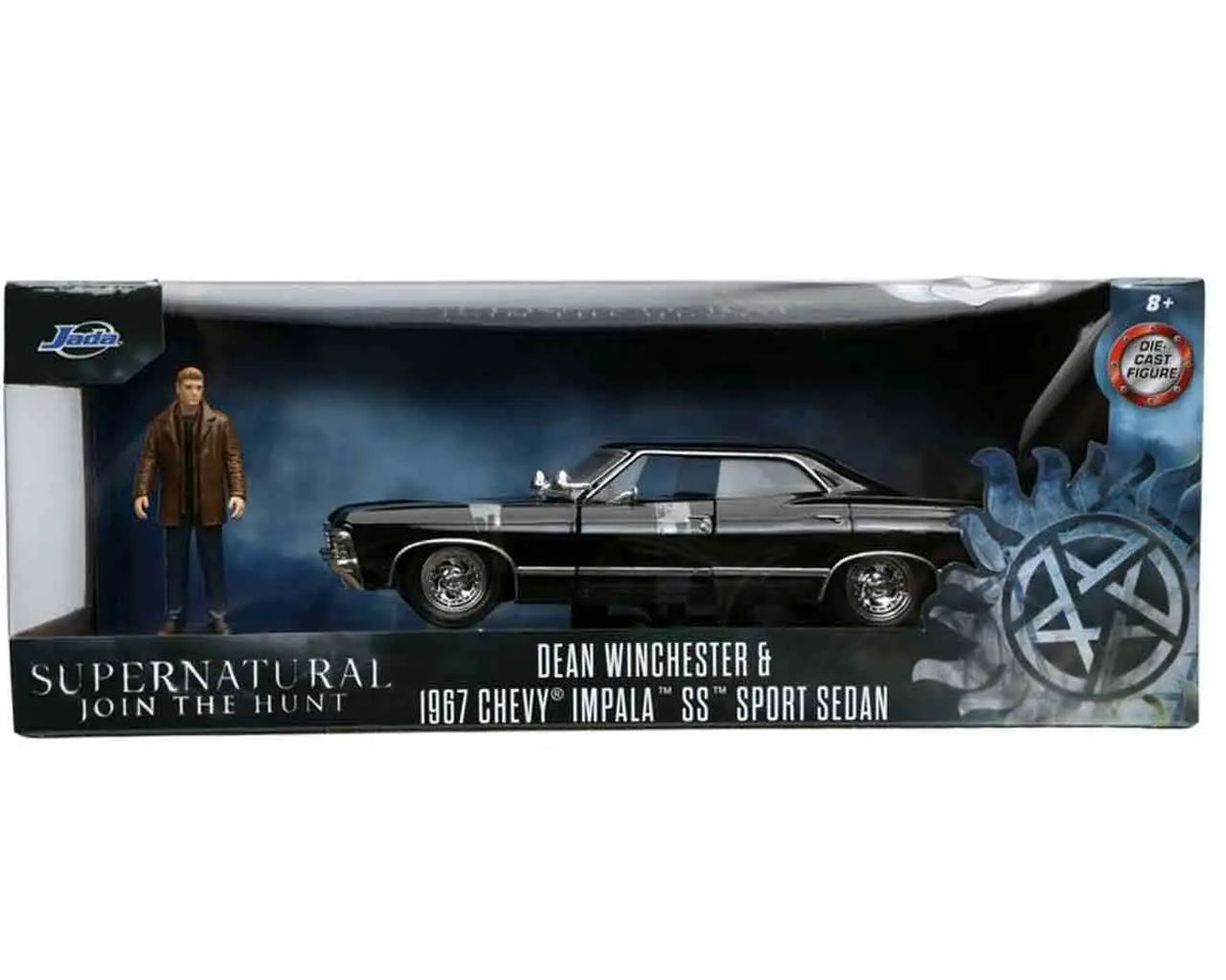 SUPERNATURAL CHEVROLET IMPALA 1967 & DEAN WINCHESTER 1/24 DIE-CAST MODEL