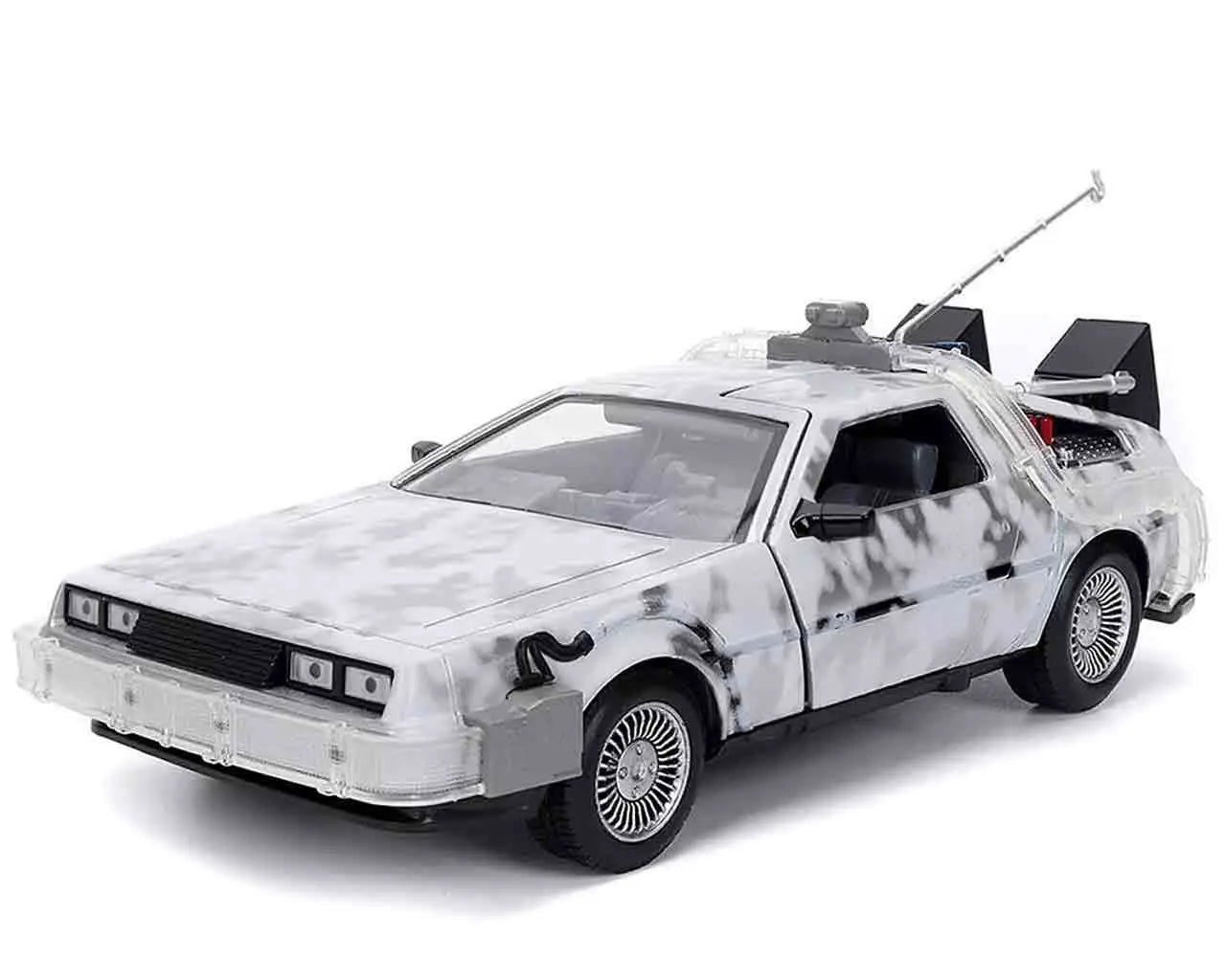 BACK TO THE FUTURE PART I 1982 DELOREAN FROST EFFECT 1/24 DIE-CAST MODEL LIMITED EDITION
