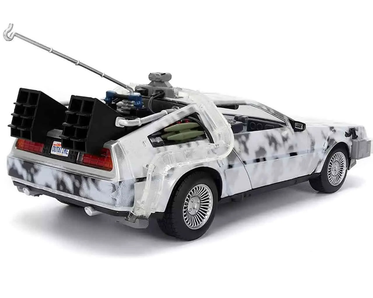 BACK TO THE FUTURE PART I 1982 DELOREAN FROST EFFECT 1/24 DIE-CAST MODEL LIMITED EDITION