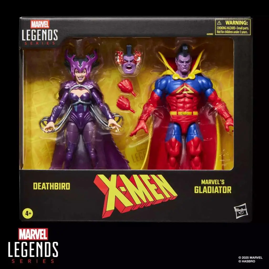 MARVEL LEGENDS X-MEN DEATHBIRD AND GLADIATOR ACTION FIGURES