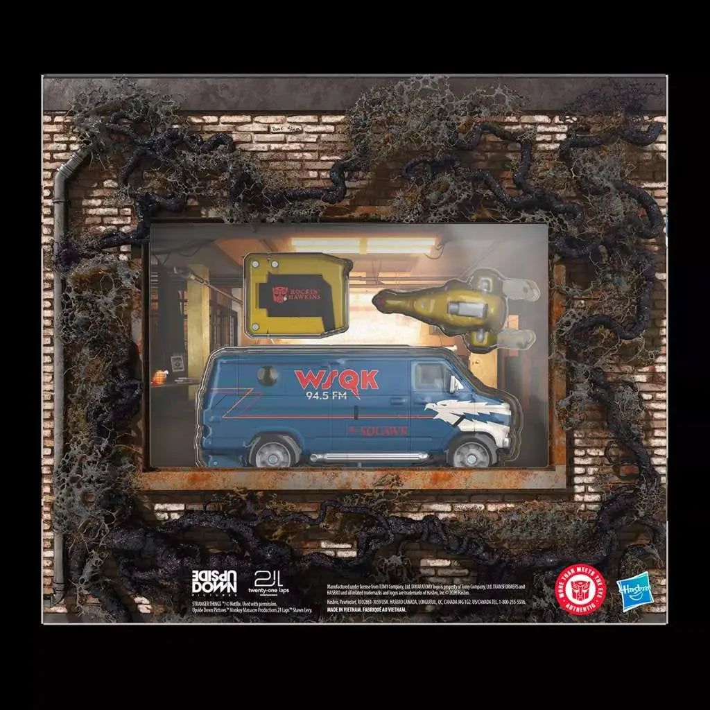 TRANSFORMERS X STRANGER THINGS FREAKWENCY AND 8-TRACK ACTION FIGURE