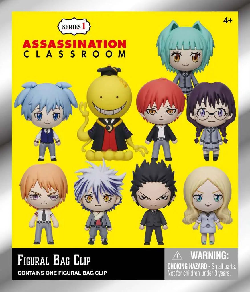 ASSASSINATION CLASSROOM S1 BAG CLIP BLIND BOX DISPLAY (24)