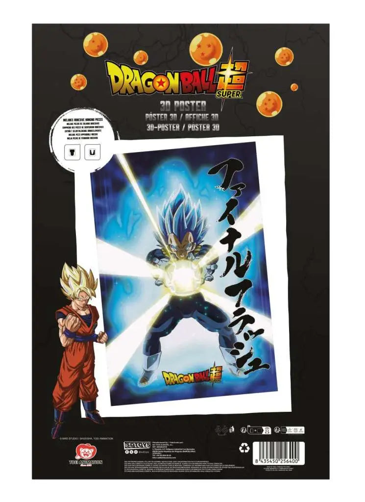 DRAGON BALL SUPER UNIVERSE SURVIVAL VEGETA 38X58CM 3D POSTER