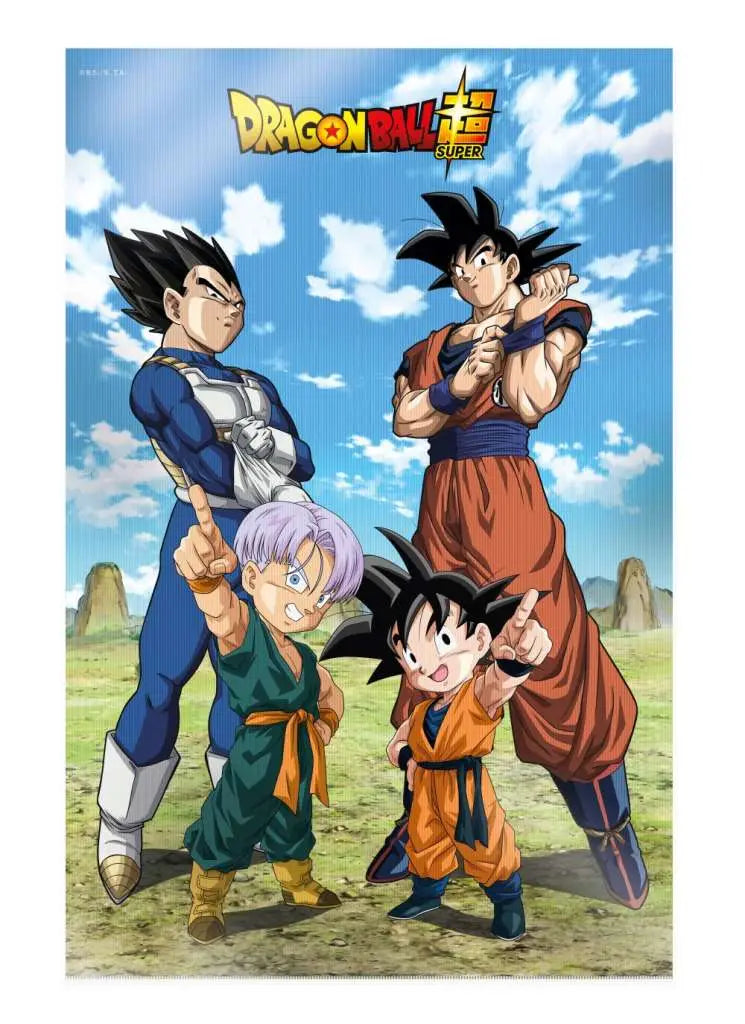 DRAGON BALL SUPER BATTLE OF GODS GOKU VEGETA FAMILY 38X58CM 3D POSTER