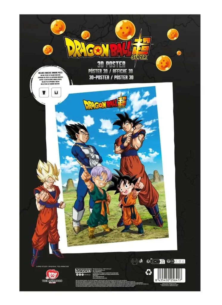 DRAGON BALL SUPER BATTLE OF GODS GOKU VEGETA FAMILY 38X58CM 3D POSTER