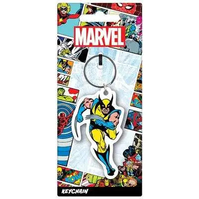 MARVEL COMICS WOLVERINE RUBBER KEYCHAIN