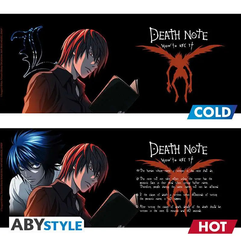 DEATH NOTE L & LIGHT MUG HEAT CHANGE