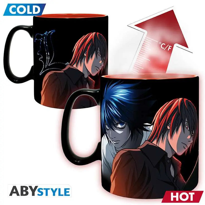 DEATH NOTE L & LIGHT MUG HEAT CHANGE