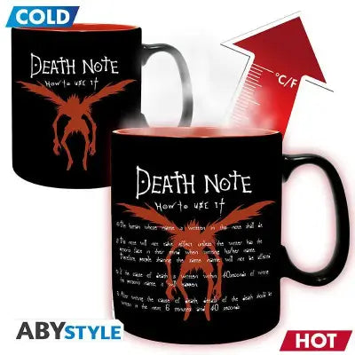 DEATH NOTE L & LIGHT MUG HEAT CHANGE
