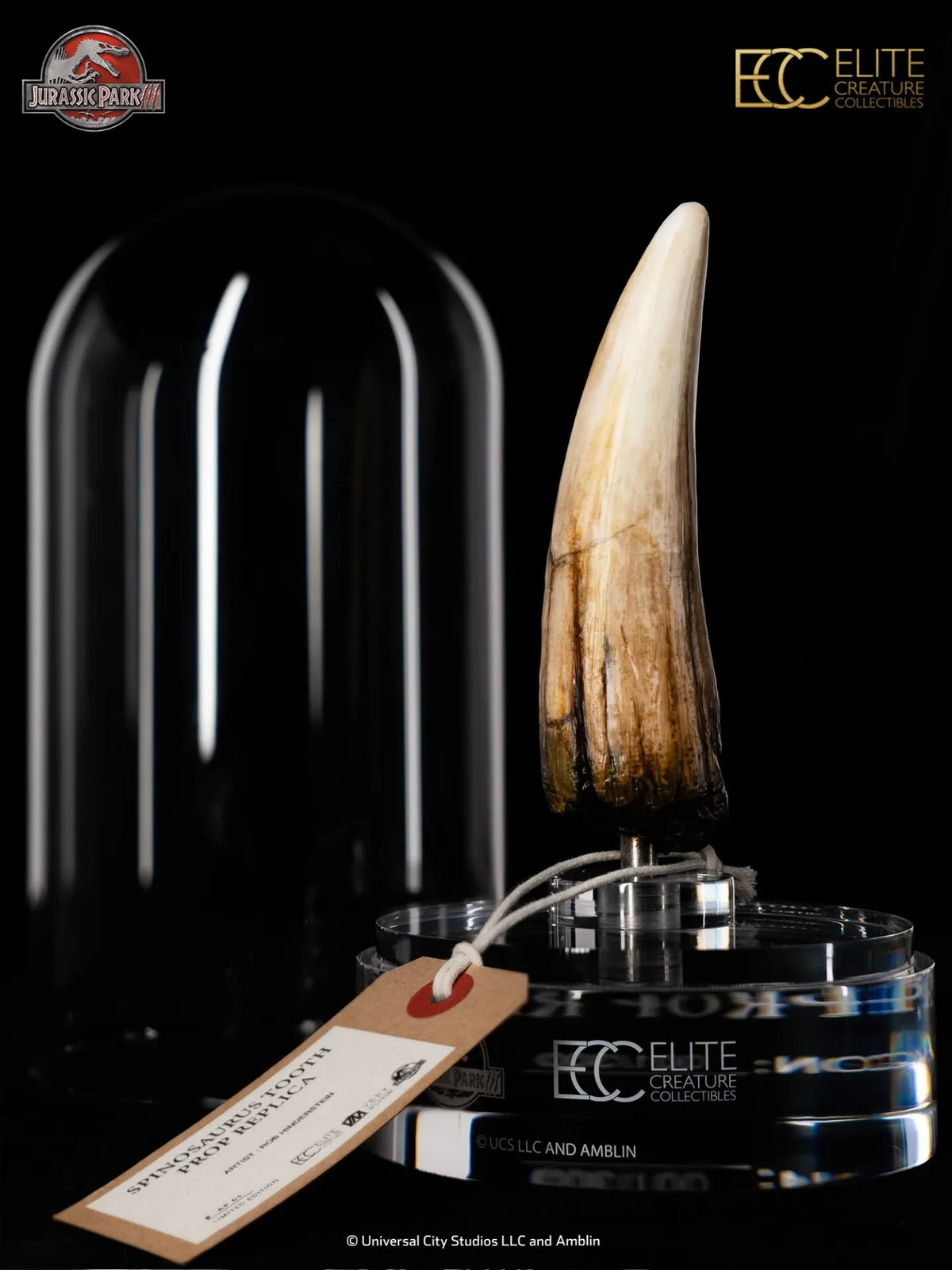 JURASSIC PARK III  SPINOSAURUS TOOTH PROP REPRODUCTION