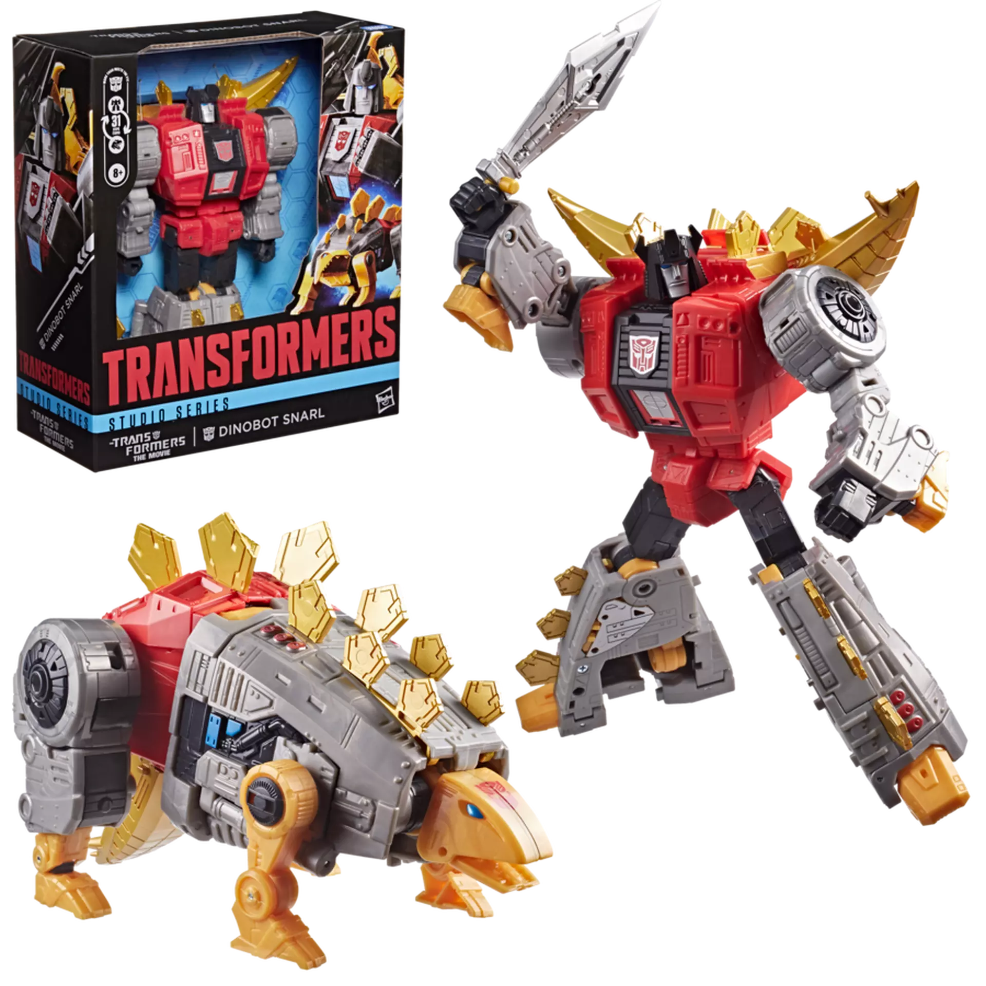 TRANSFORMERS STUDIO SERIES TRANSFORMERS THE MOVIE DINOBOT SNARL ACTION FIGURE