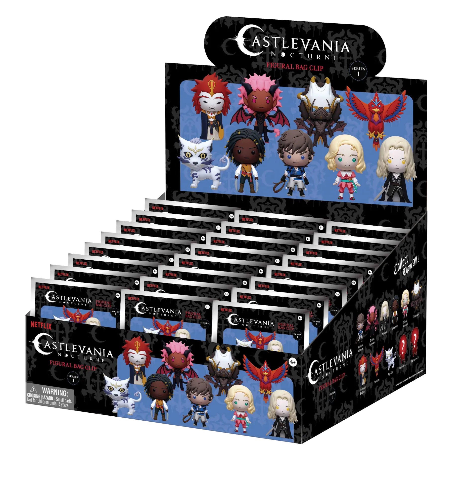 CASTLEVANIA NOCTURNE BAG CLIP BLIND BOX DISPLAY (24)