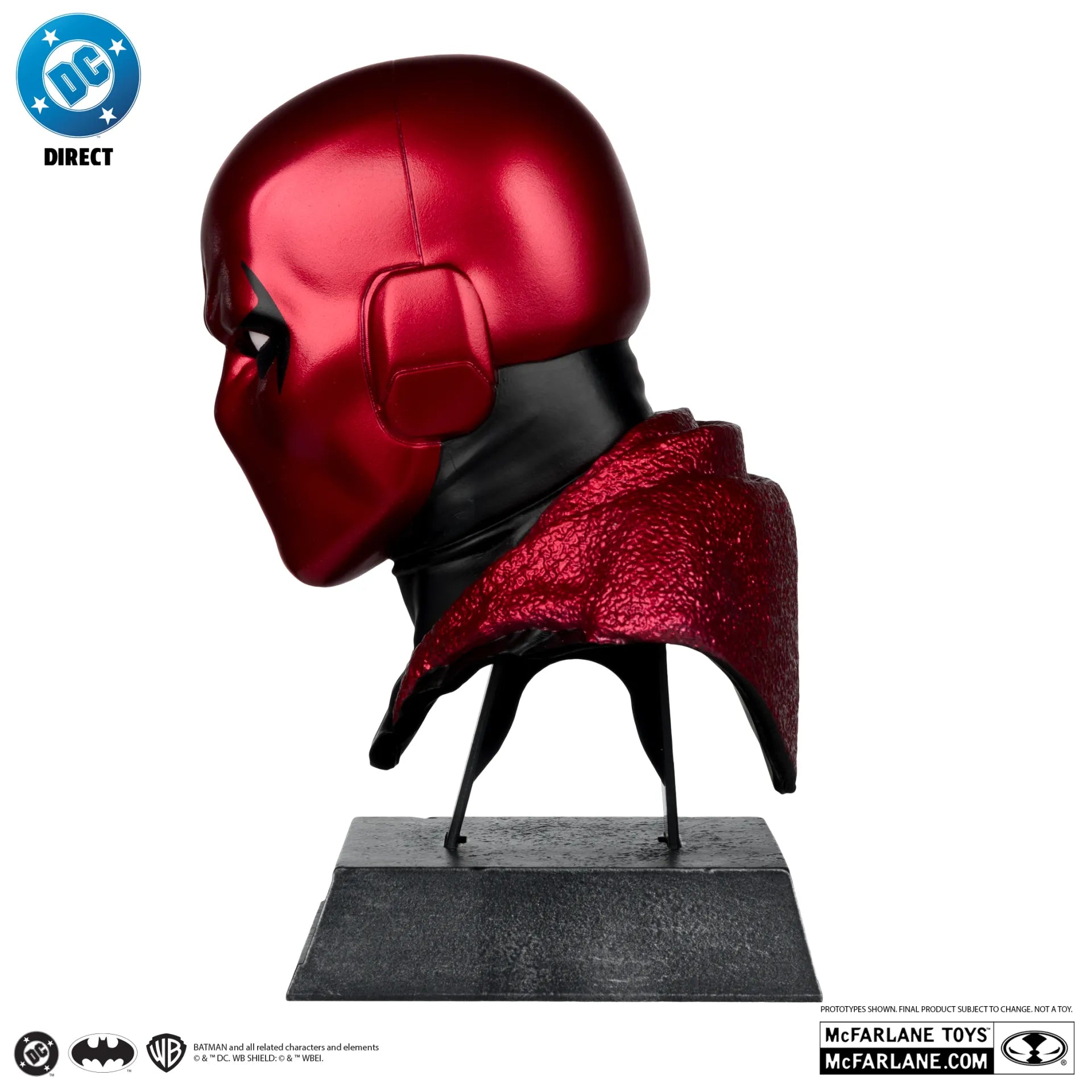 DC DIRECT BATMAN 1:3 COWL PROP REPLICA RED HOOD  CHASE