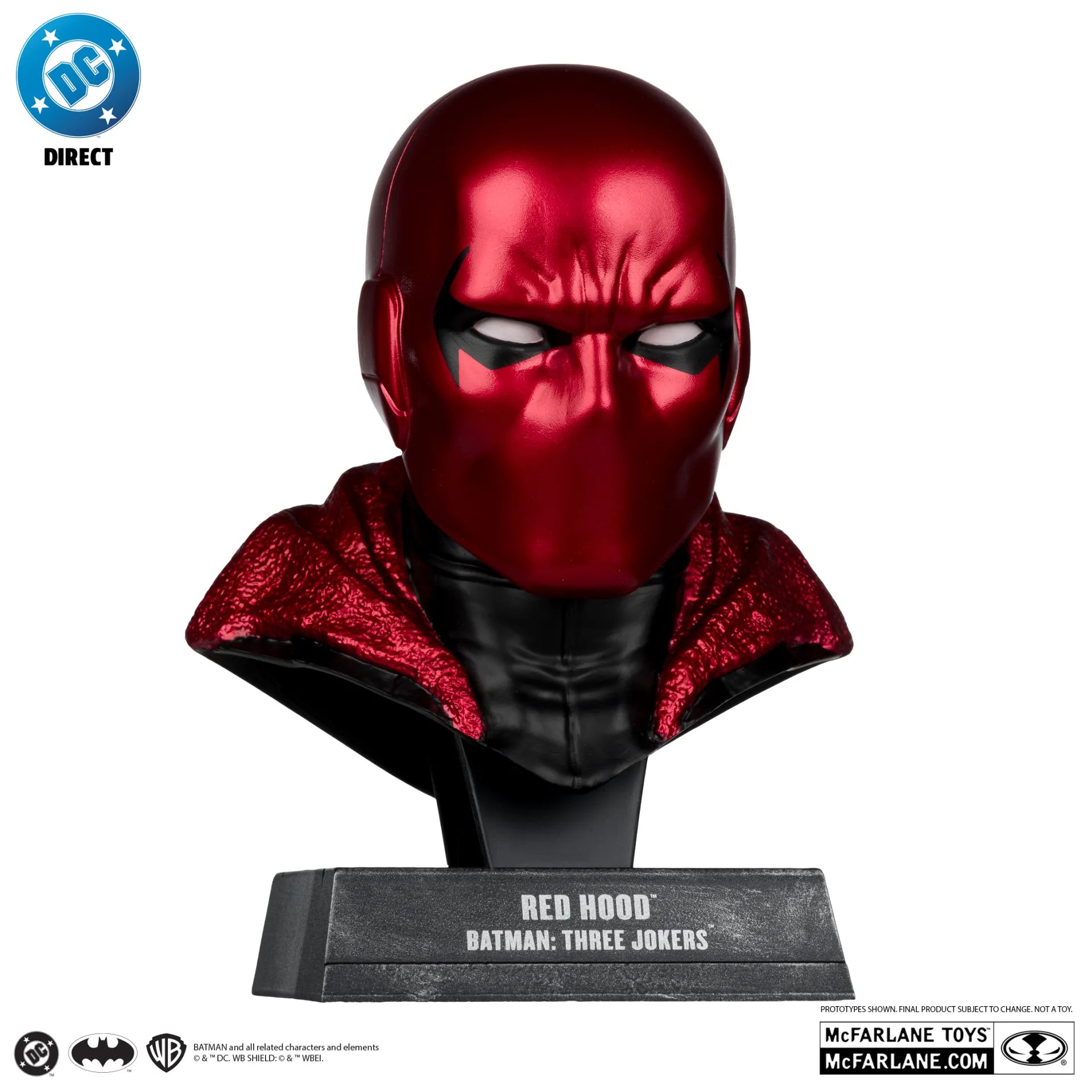 DC DIRECT BATMAN 1:3 COWL PROP REPLICA RED HOOD  CHASE