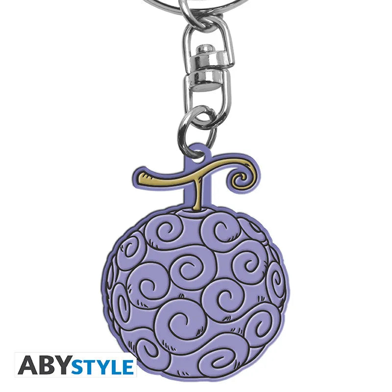 ONE PIECE GUM GUM DEVIL FRUIT PVC KEYCHAIN