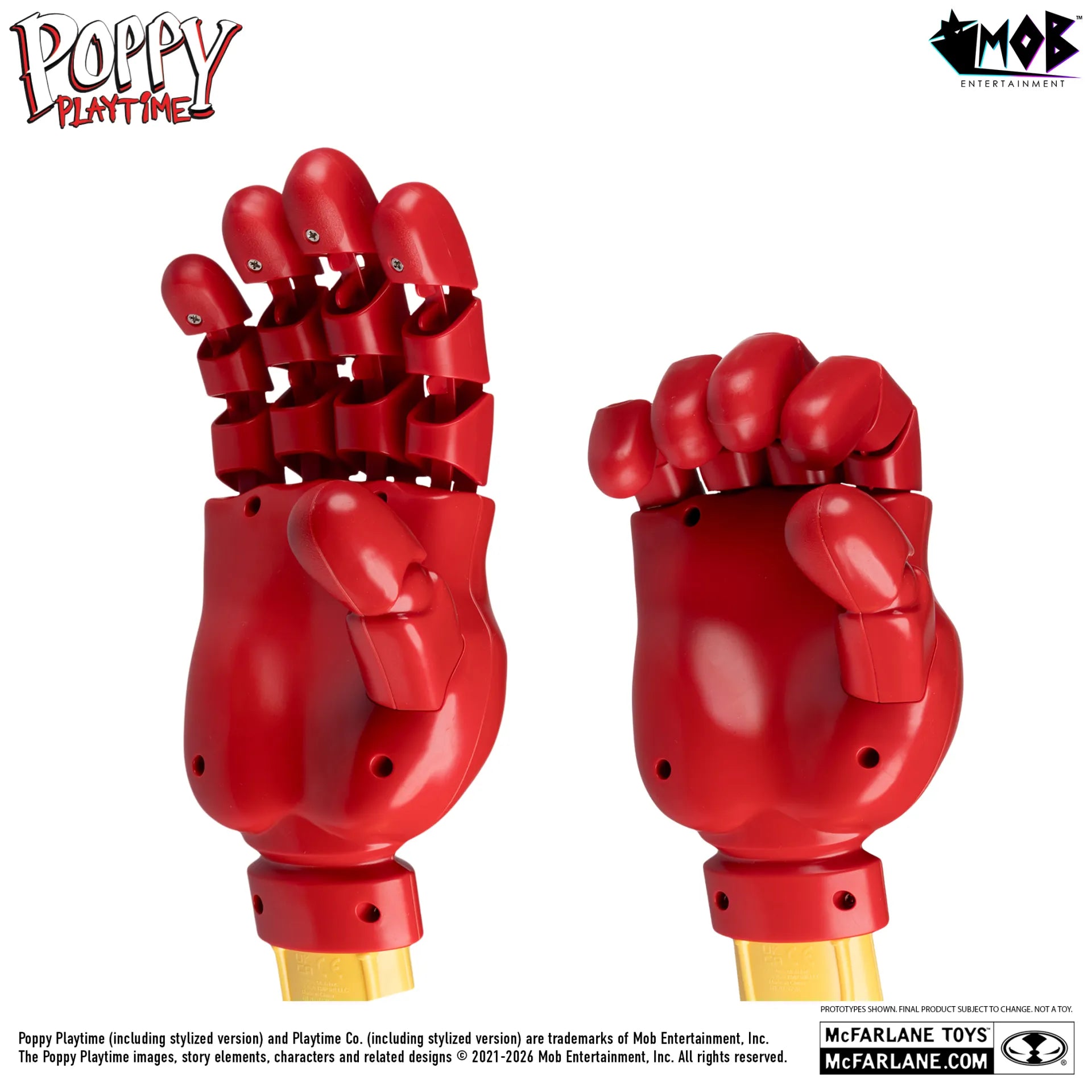 POPPY PLAYTIME GRABBER HANDS  GRAB PACK RED