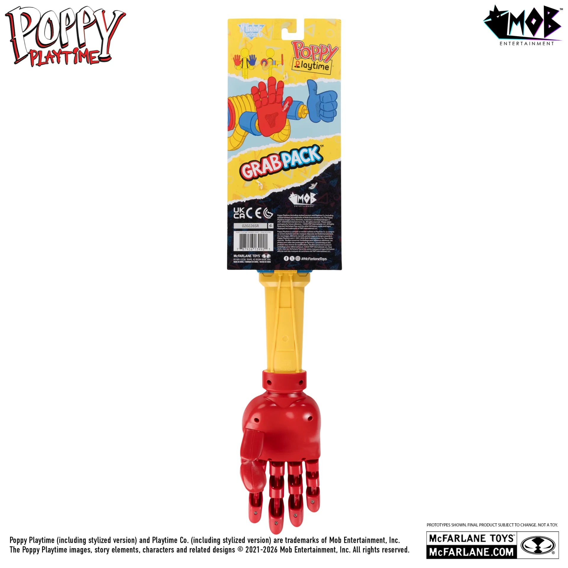 POPPY PLAYTIME GRABBER HANDS  GRAB PACK RED