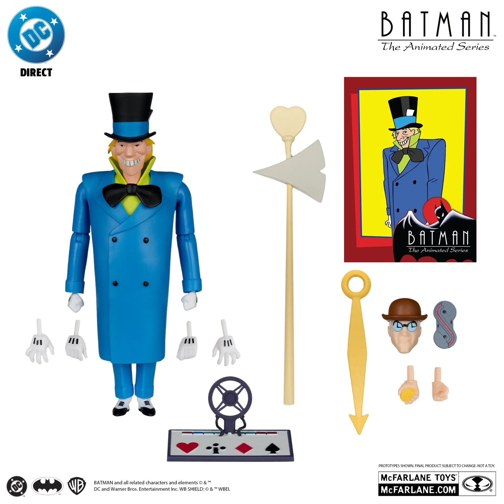 DC DIRECT BATMAN ANIMATED BUILD-A-FIGURE WAVE 7 ACTION FIGURE SET (6)