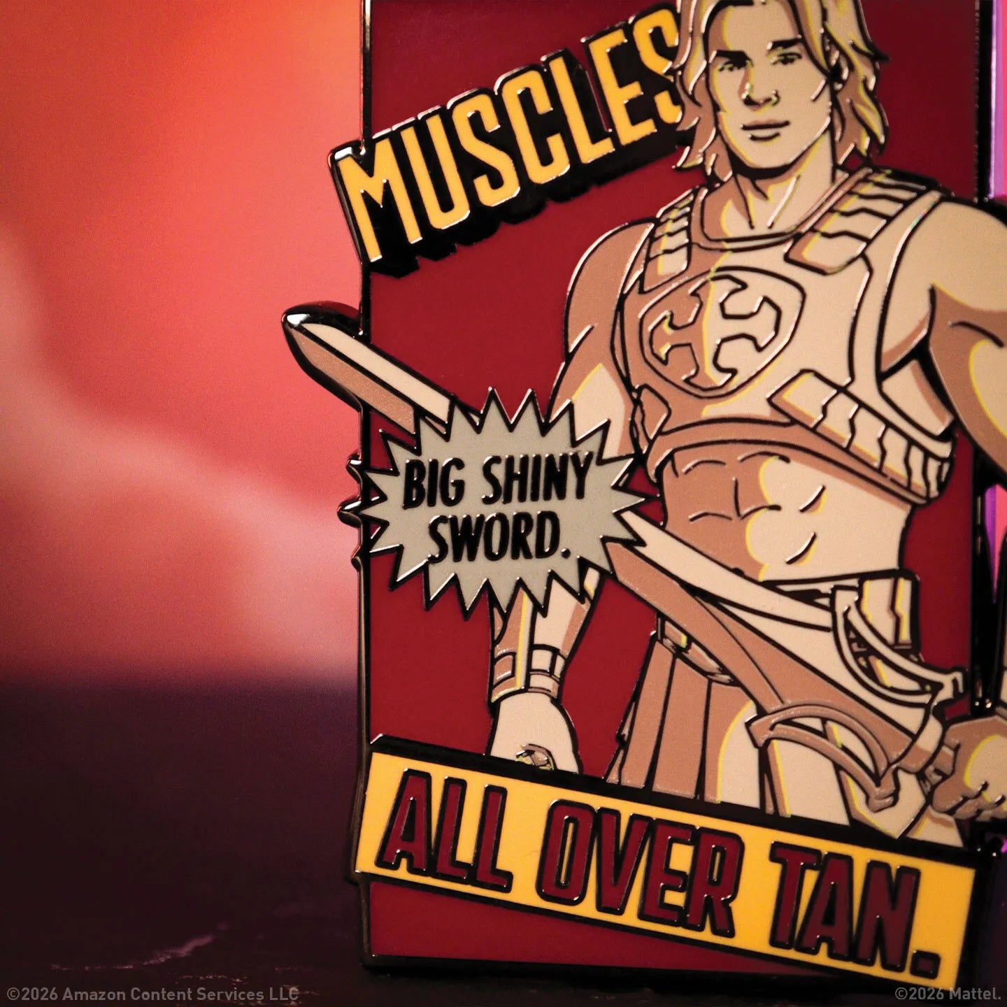 MASTERS OF THE UNIVERSE HE-MAN LIMITED EDITION PIN BADGE