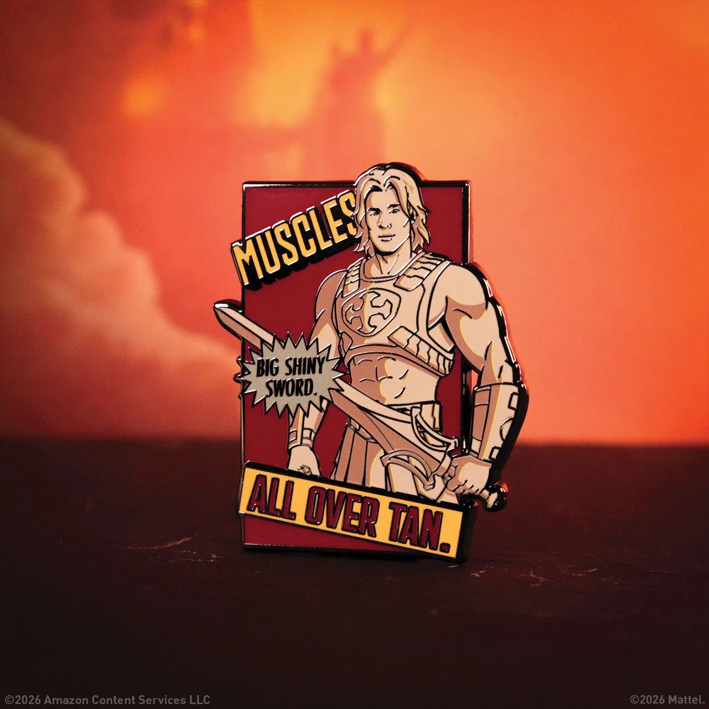 MASTERS OF THE UNIVERSE HE-MAN LIMITED EDITION PIN BADGE