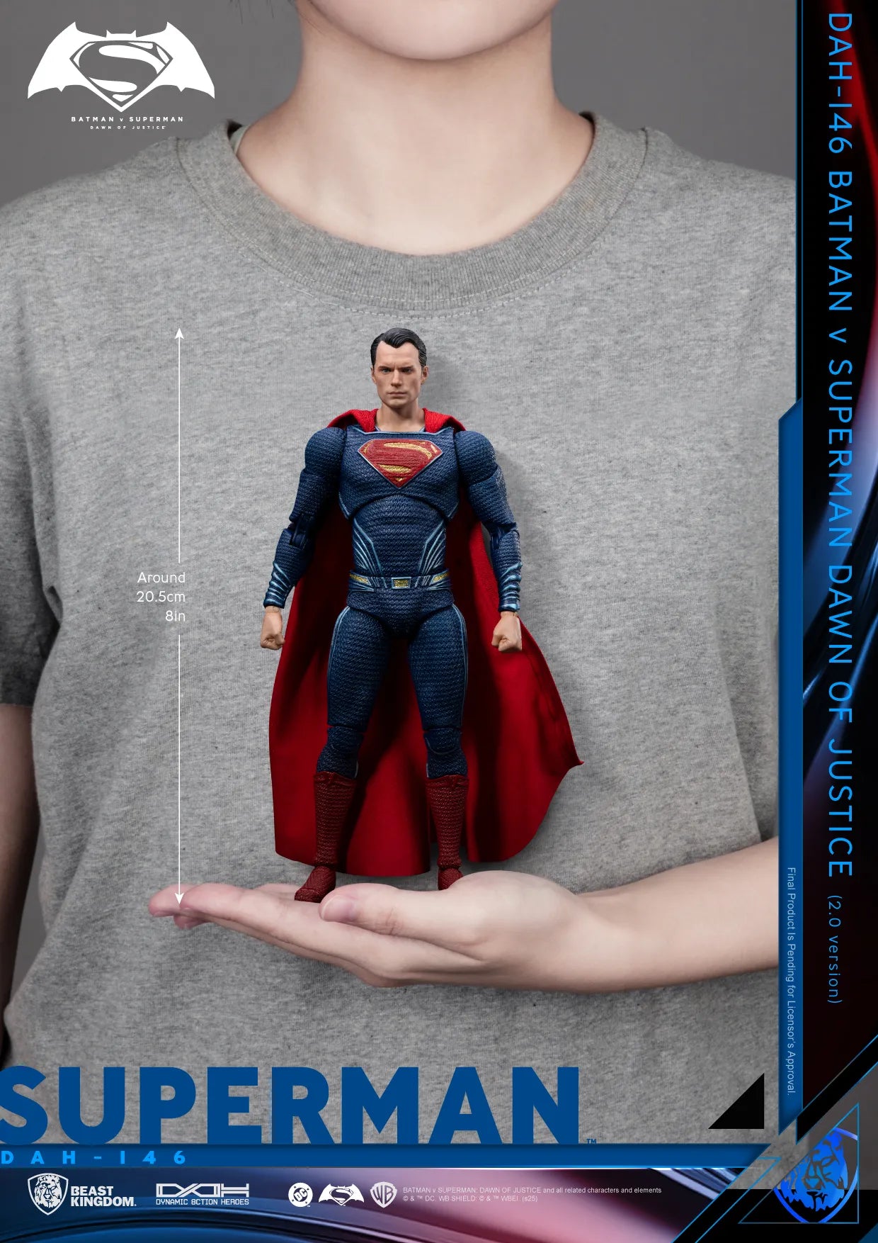BVS DAWN OF JUSTICE SUPERMAN 2.0 DAH FIGURE