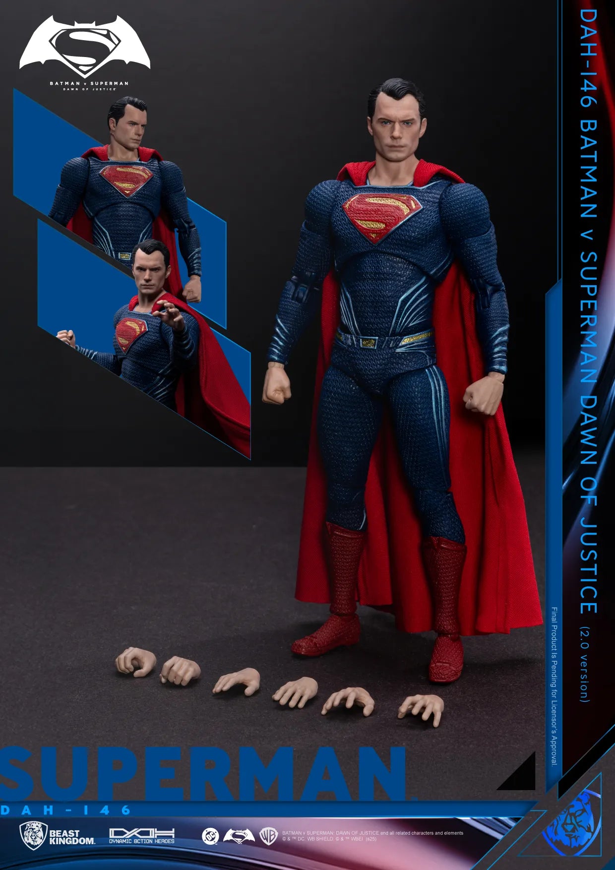 BVS DAWN OF JUSTICE SUPERMAN 2.0 DAH FIGURE