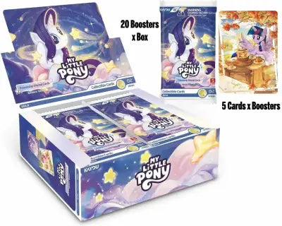 KAYOU - MY LITTLE PONY - FRIENDSHIP ETERNAL RAINBOW EDITION COLLECTIBLE TRADING CARDS BOOSTERS BOX (20)