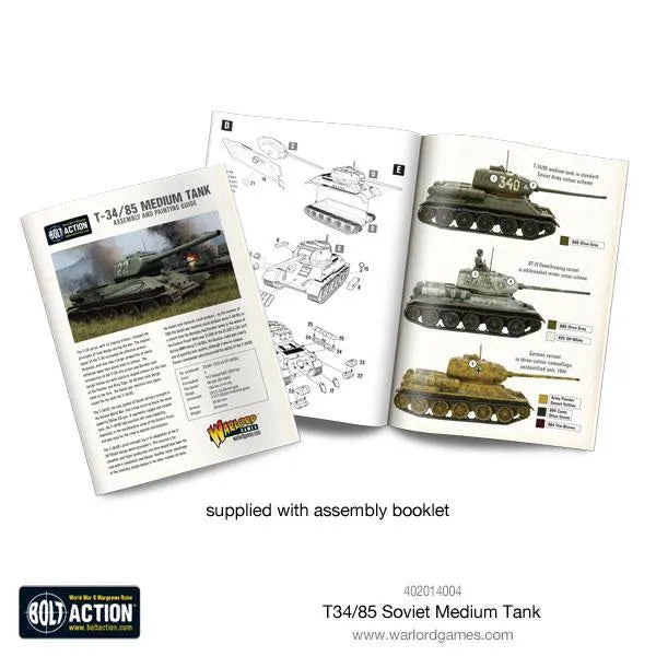 BOLT ACTION T34/85 MEDIUM TANK