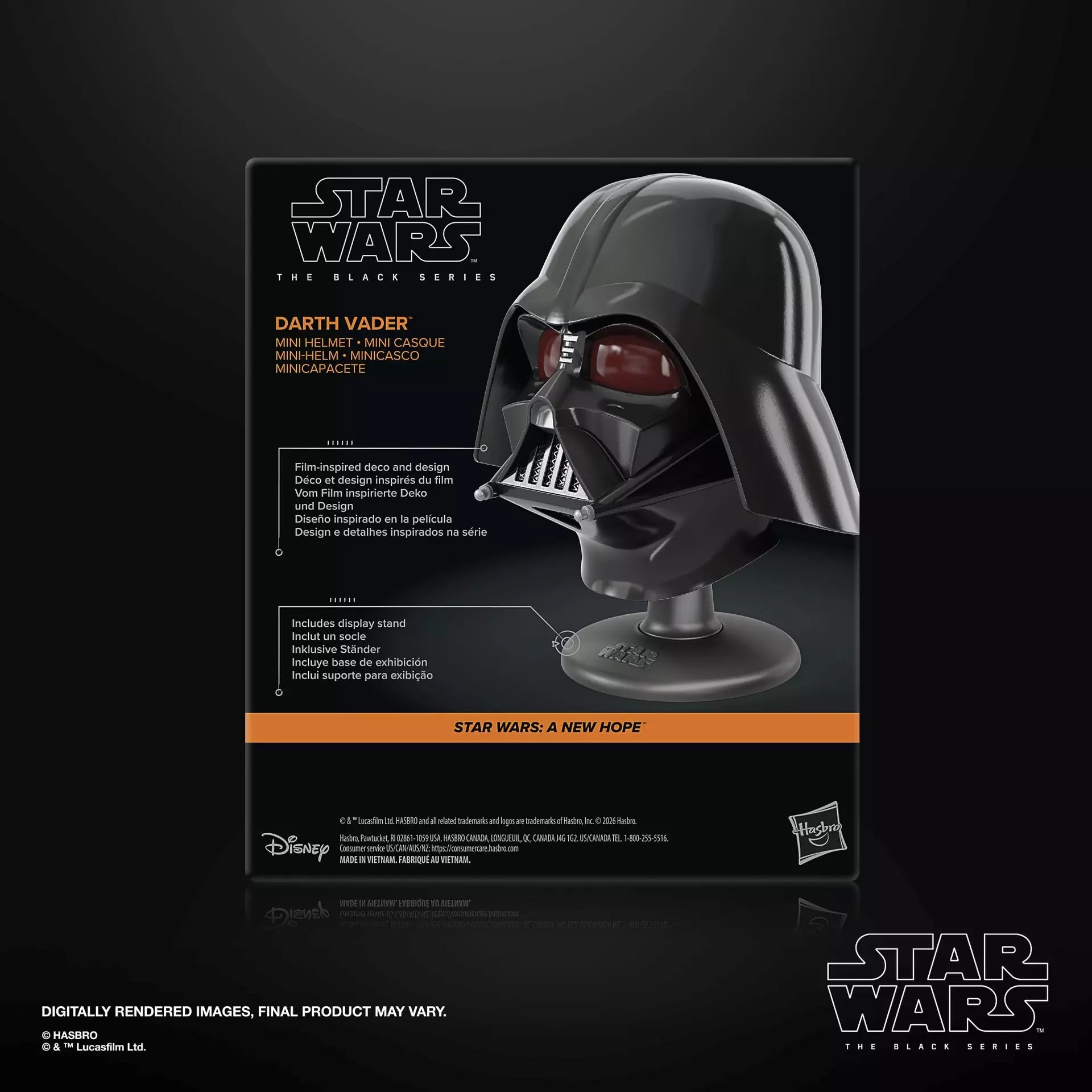 STAR WARS BLACK SERIES DART VADER MINI HELMET