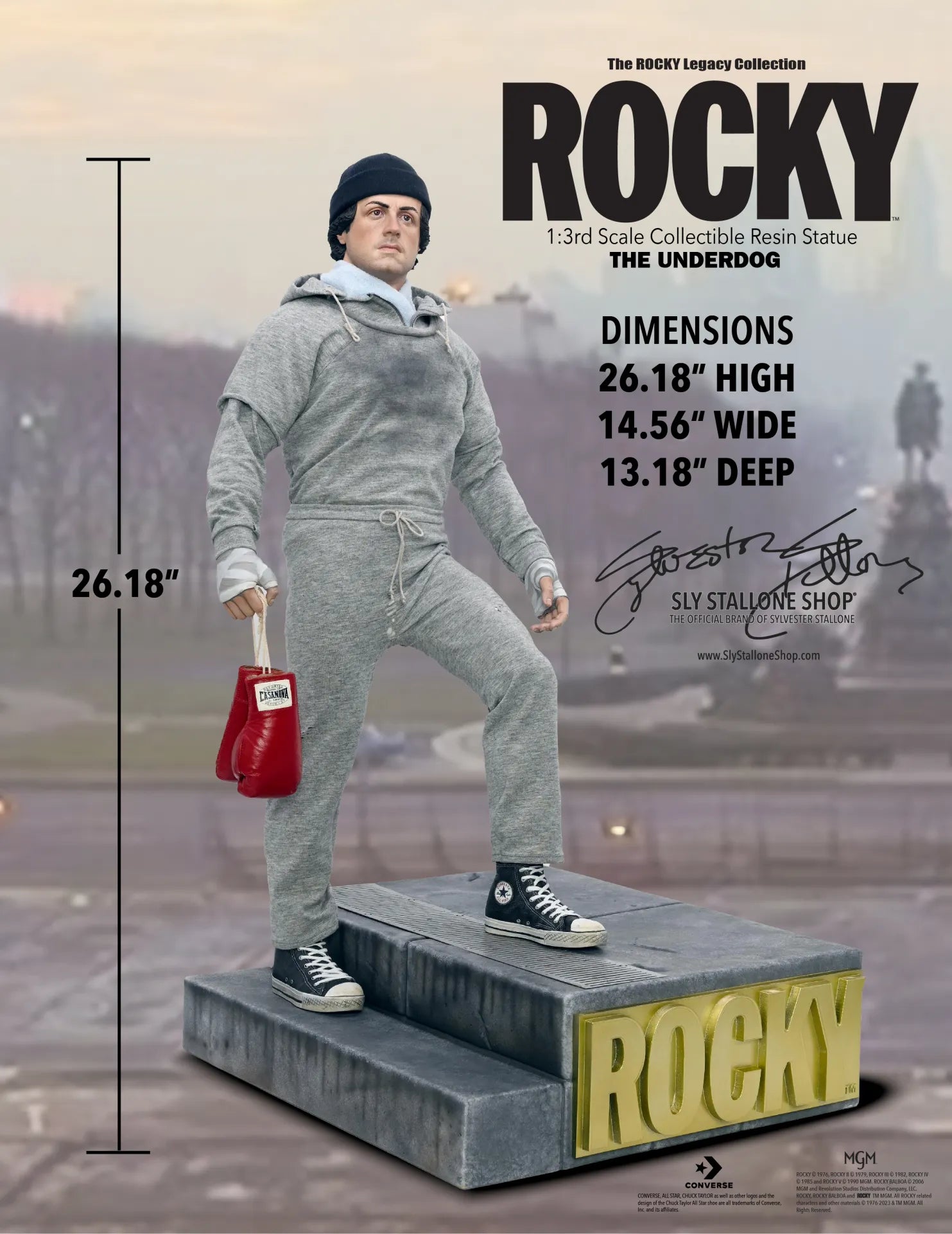 ROCKY (1976) THE UNDERDOG 1/3 SCALE STATUE