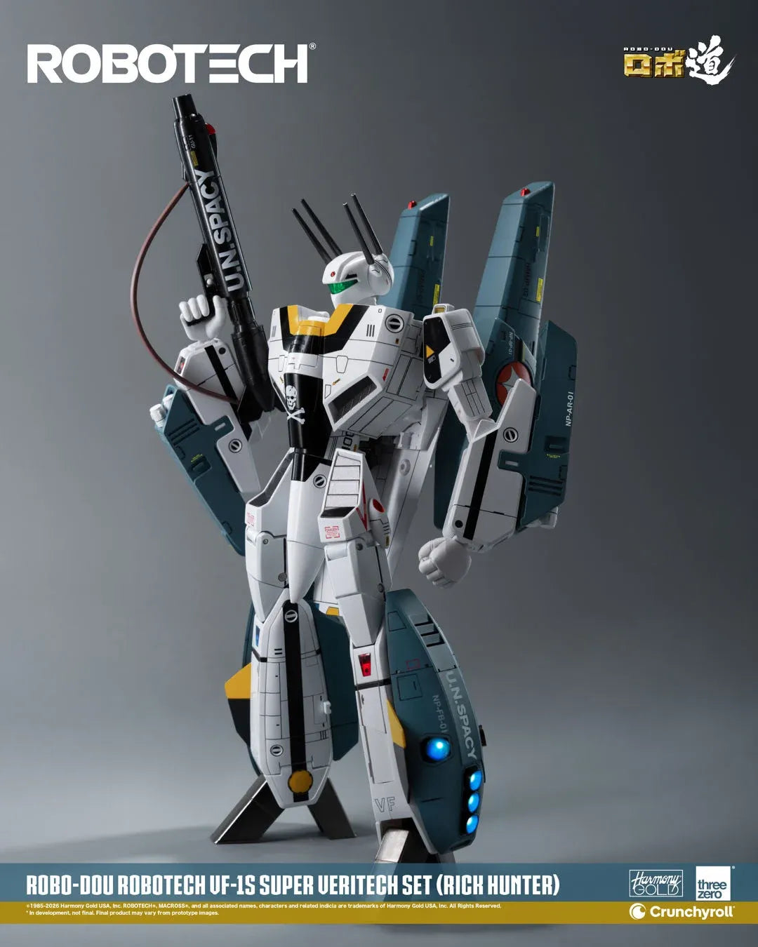 ROBO-DOU ROBOTECH VF‐1S RICK HUNTER SUPER VERITECH SET FIGURE