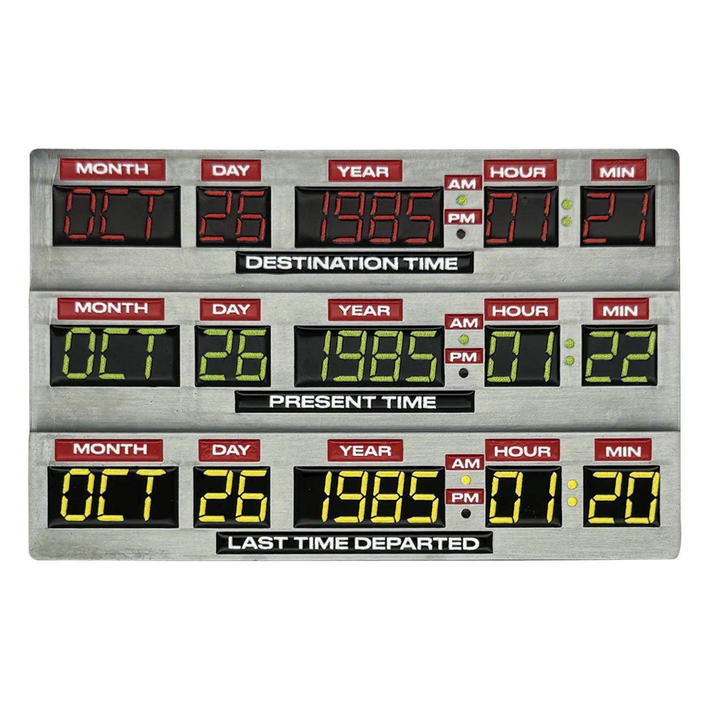 BACK TO THE FUTURE TIME CIRCUIT LIMTED EDITION METAL INGOT