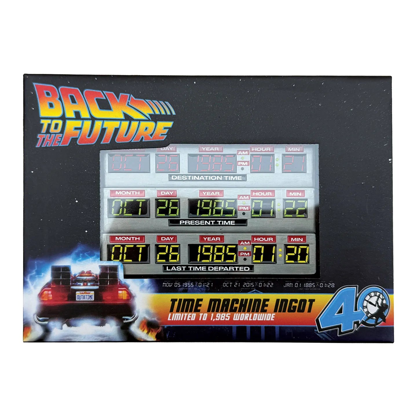 BACK TO THE FUTURE TIME CIRCUIT LIMTED EDITION METAL INGOT
