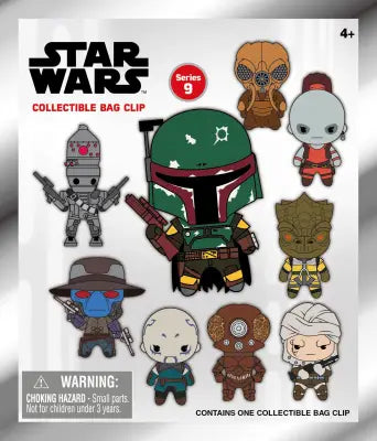 STAR WARS MOST WANTED BOUNTY HUNTERS BAG CLIP BLIND BOX DISPLAY (24)
