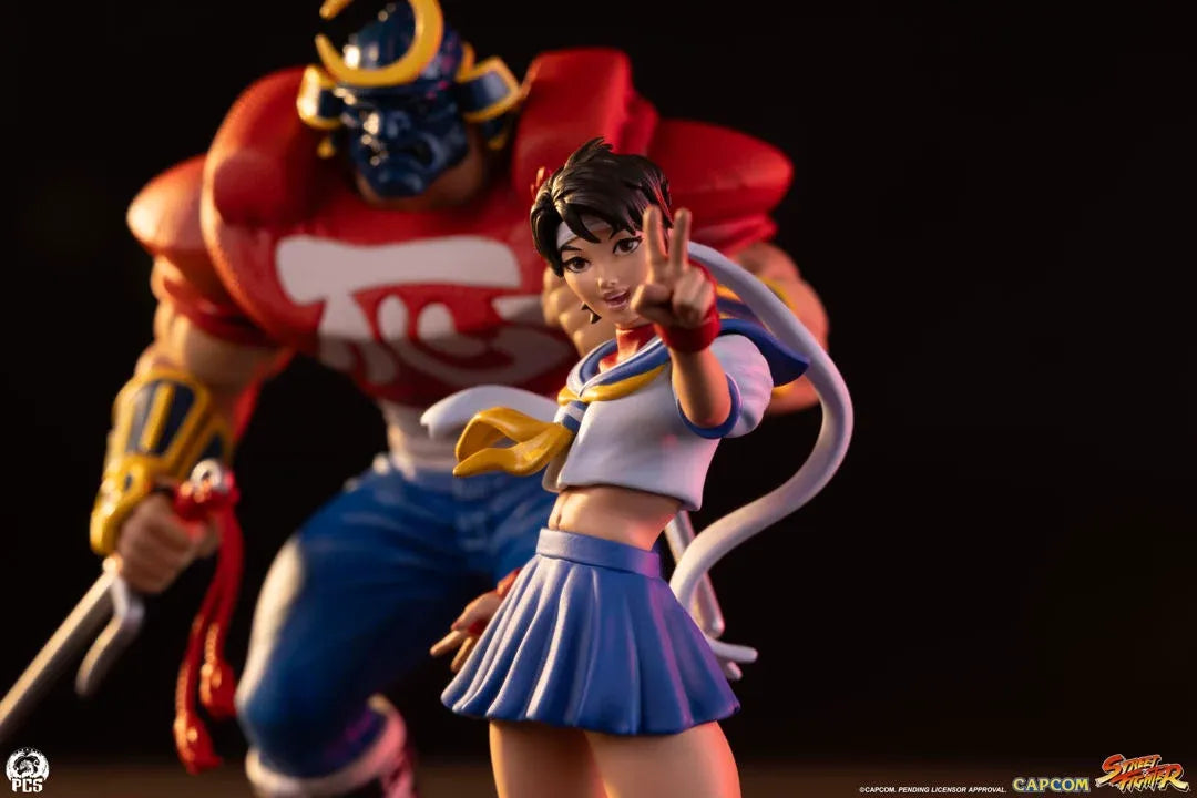 STREET FIGHTER STREET JAM: SAKURA & SODOM 1:10 SCALE STATUE SET