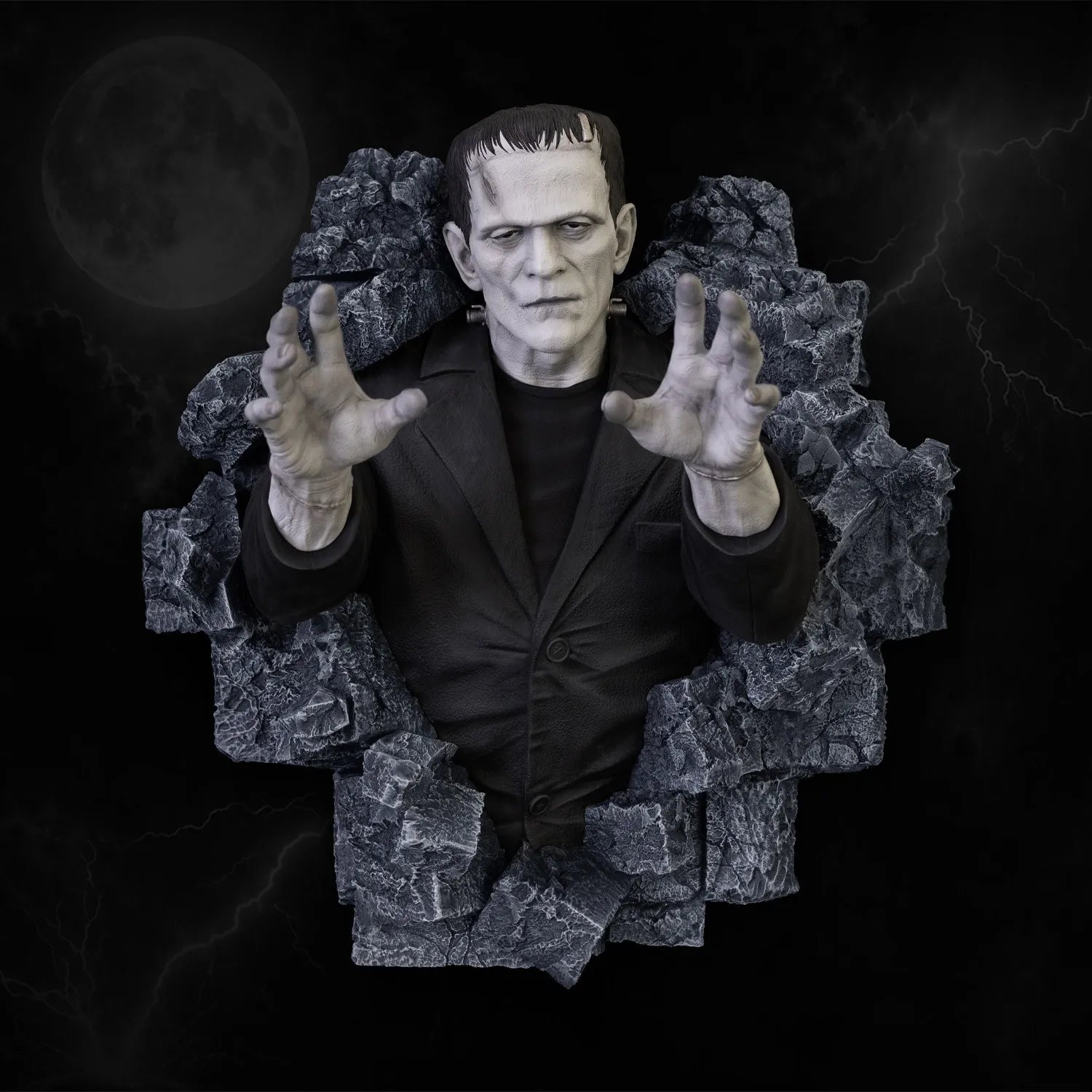 FRANKENSTEIN CLASSIC HORROR EDITION HALF SCALE WALL SCULPTURE
