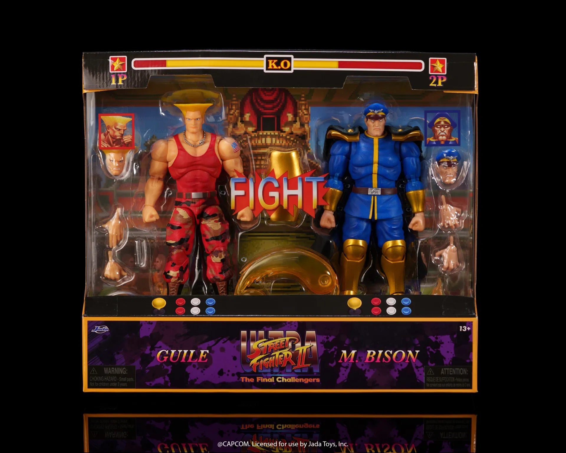 STREET FIGHTER II GUILE VS BISON AF DOUBLE PACK LIMITED EDITION