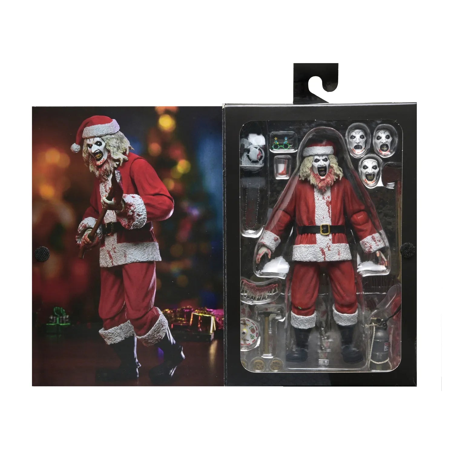TERRIFIER 3 ART THE CLOWN SANTA SUIT BLOODY ULTIMATE ACTION FIGURE