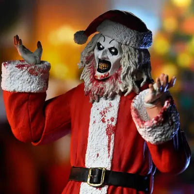 TERRIFIER 3 ART THE CLOWN SANTA SUIT BLOODY ULTIMATE ACTION FIGURE