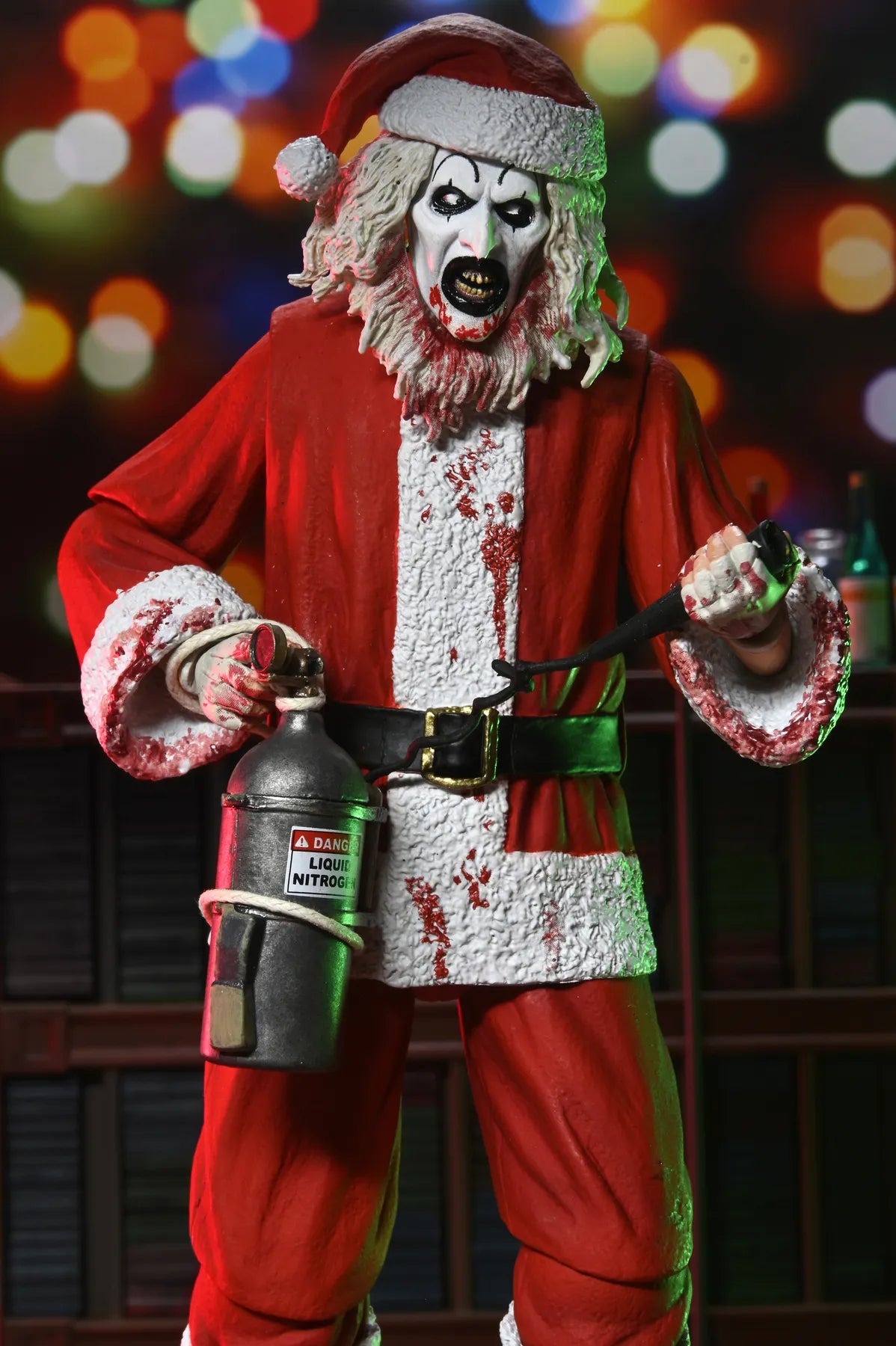 TERRIFIER 3 ART THE CLOWN SANTA SUIT BLOODY ULTIMATE ACTION FIGURE