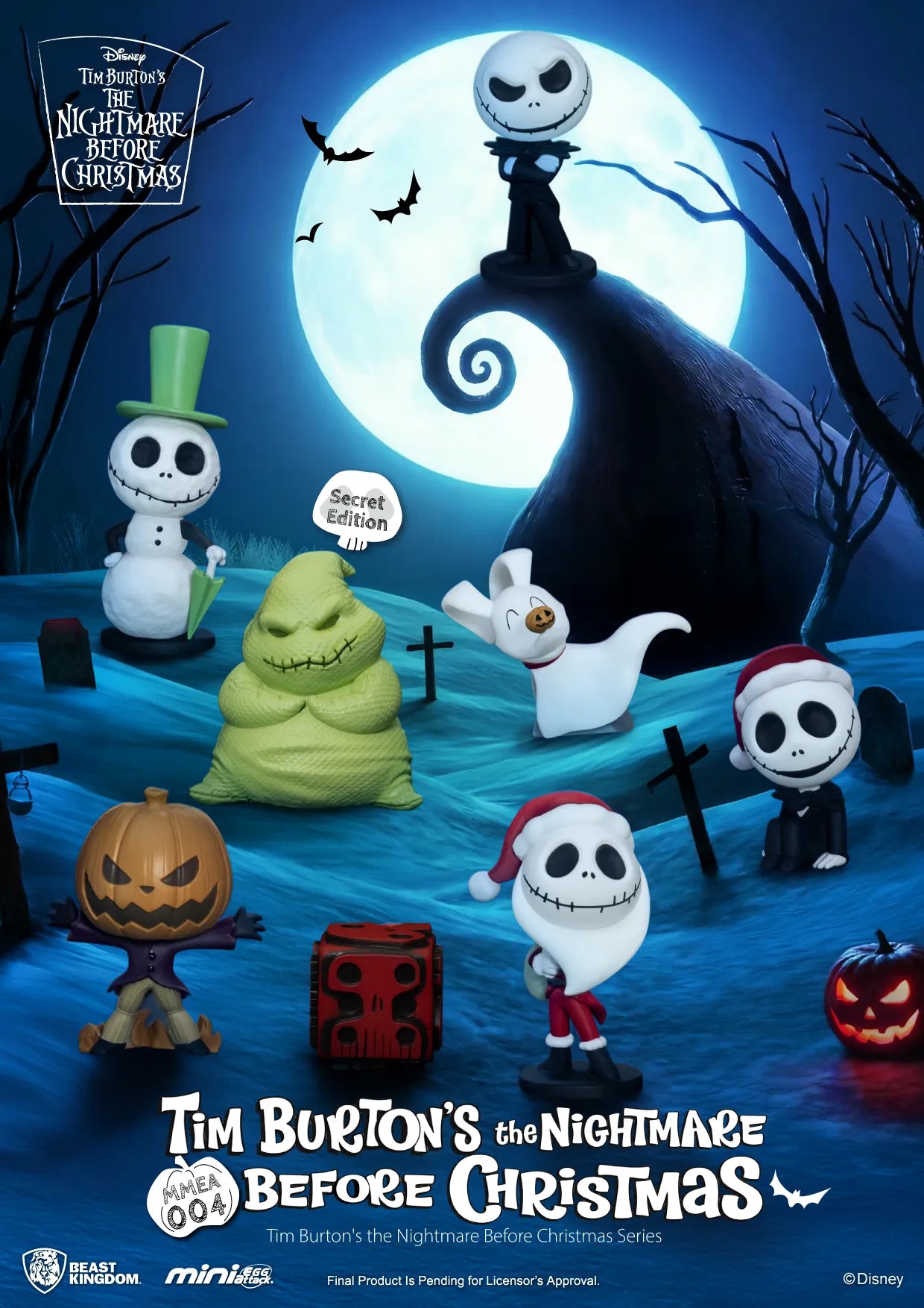 THE NIGHTMARE BEFORE CHRISTMAS TIM BURTON SERIES DISPLAY SET (24)