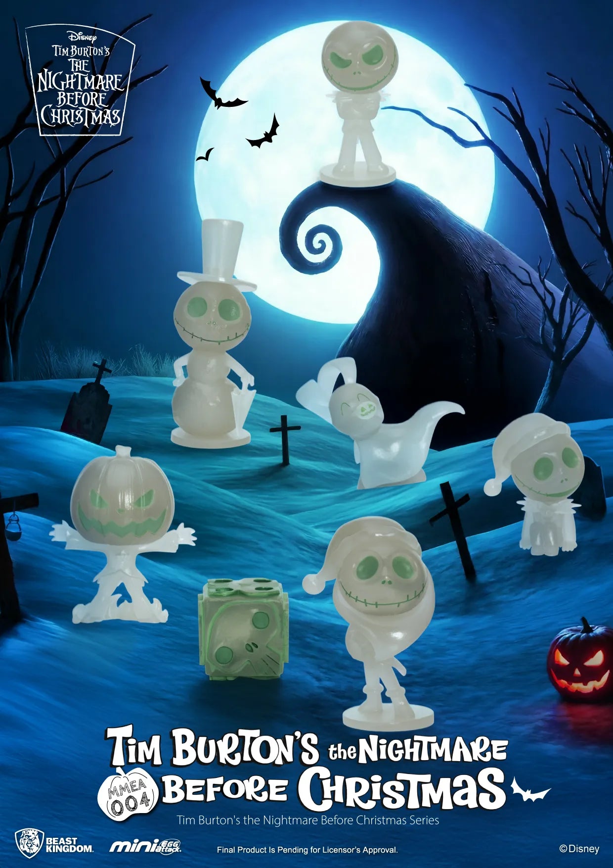 THE NIGHTMARE BEFORE CHRISTMAS TIM BURTON SERIES DISPLAY SET (24)