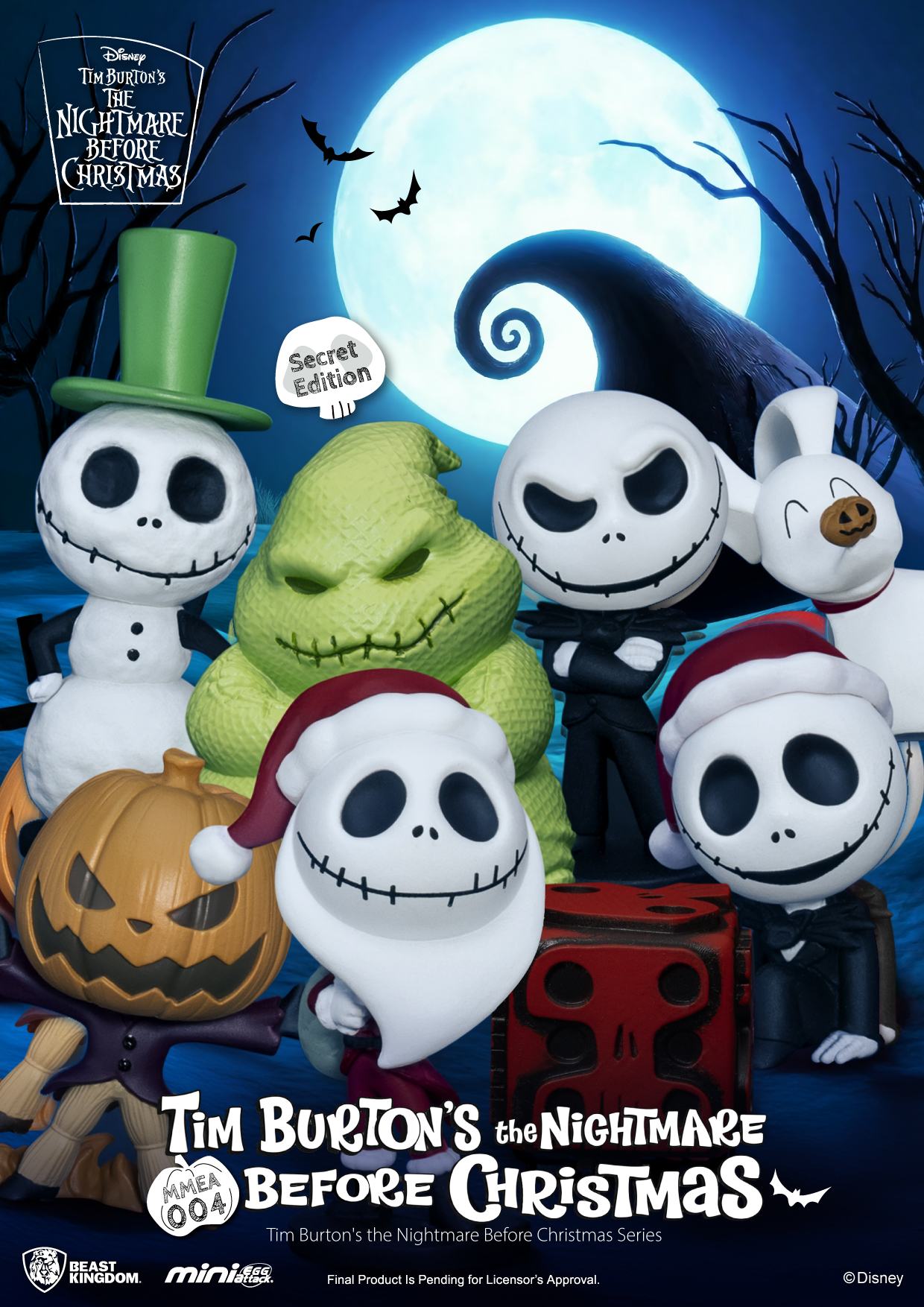 THE NIGHTMARE BEFORE CHRISTMAS TIM BURTON SERIES DISPLAY SET (24)
