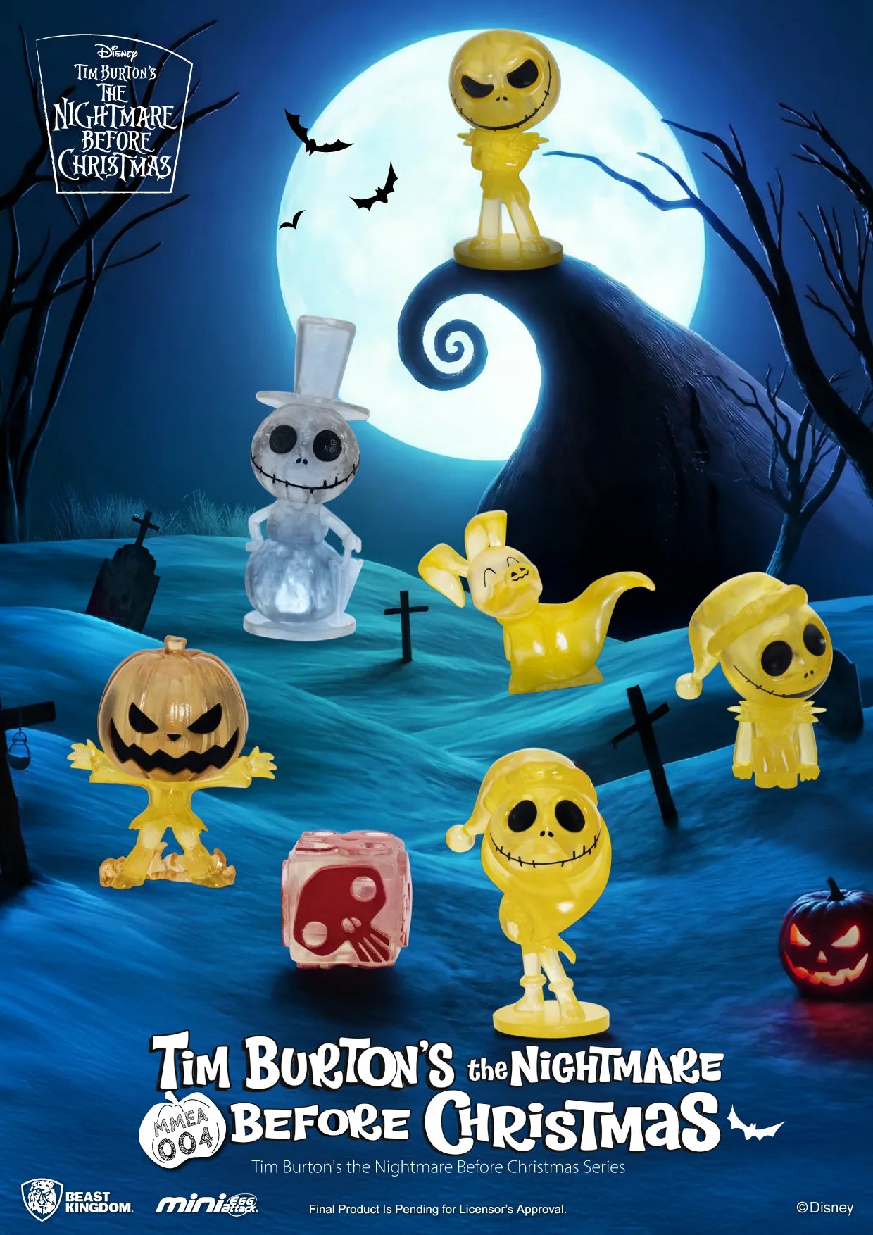 THE NIGHTMARE BEFORE CHRISTMAS TIM BURTON SERIES DISPLAY SET (24)