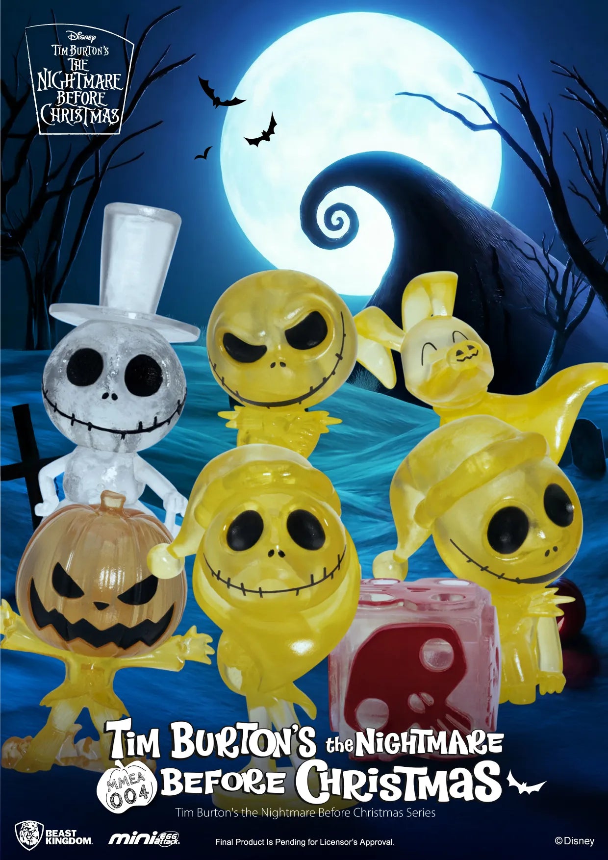 THE NIGHTMARE BEFORE CHRISTMAS TIM BURTON SERIES DISPLAY SET (24)