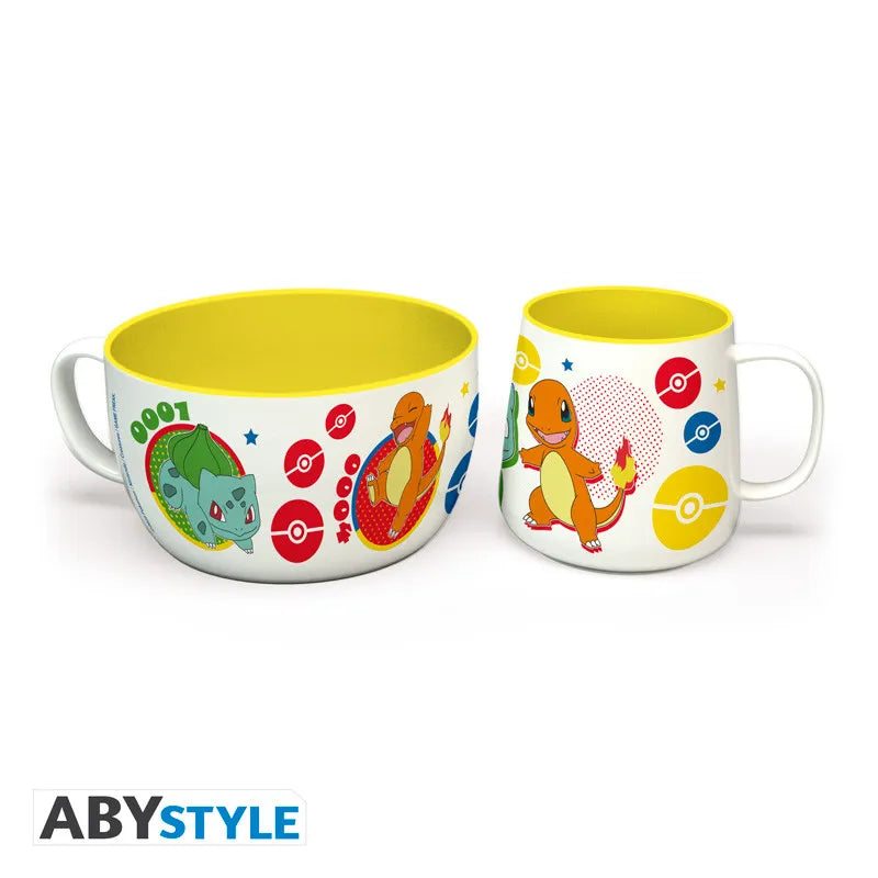 POKEMON PIKACHU & KANTO STARTERS BREAKFAST SET