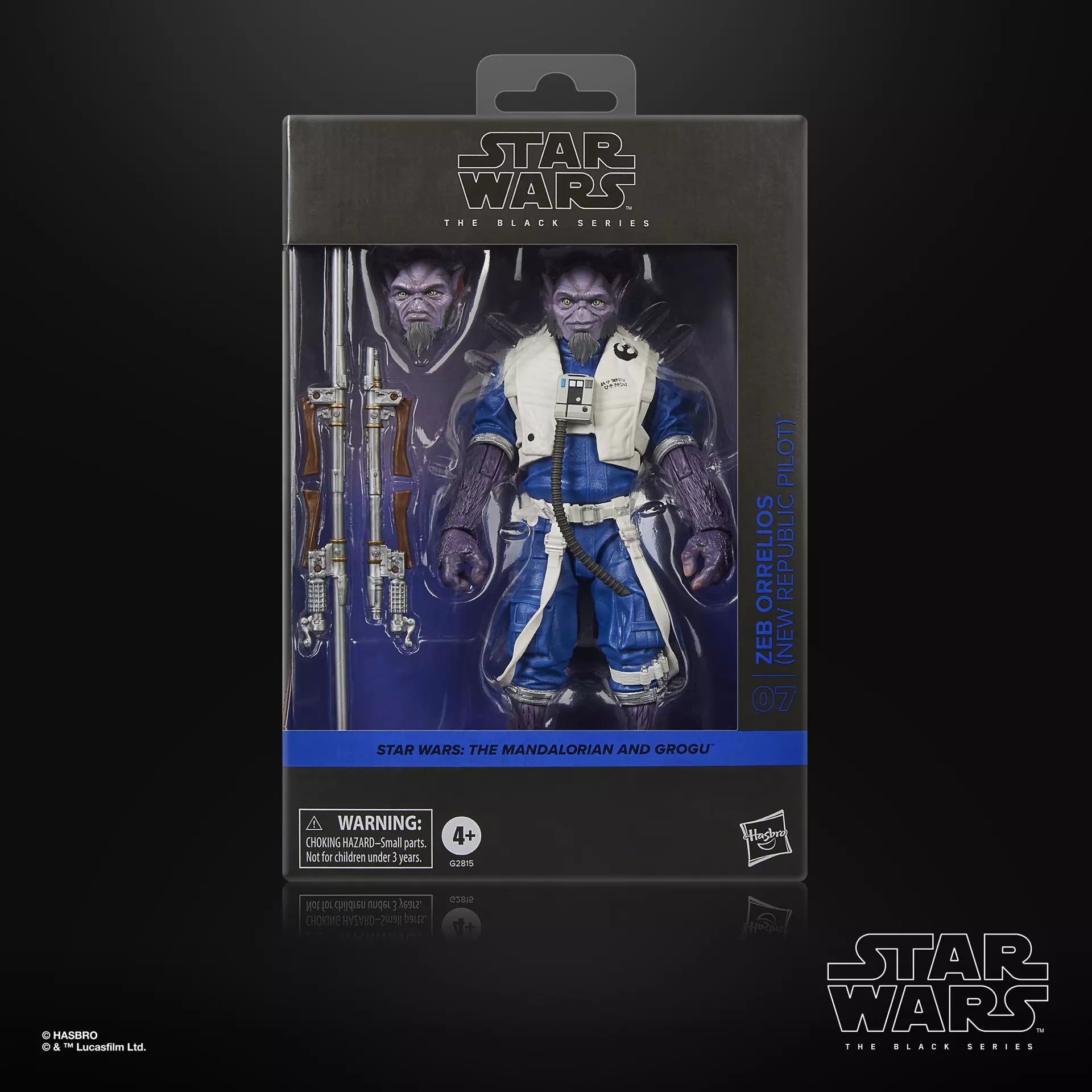 STAR WARS BLACK SERIES MANDALORIAN AND GROGU ZEB ORRELIOS NEW REPUBLIC PILOT ACTION FIGURE